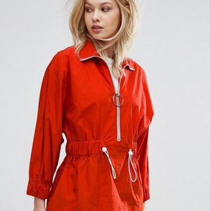 Mango Zip Up Head Over Anorak